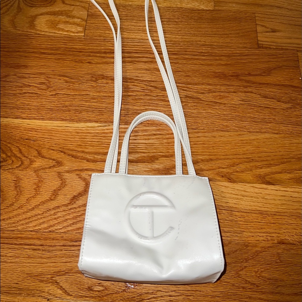 Small White Telfar Shopping Bag